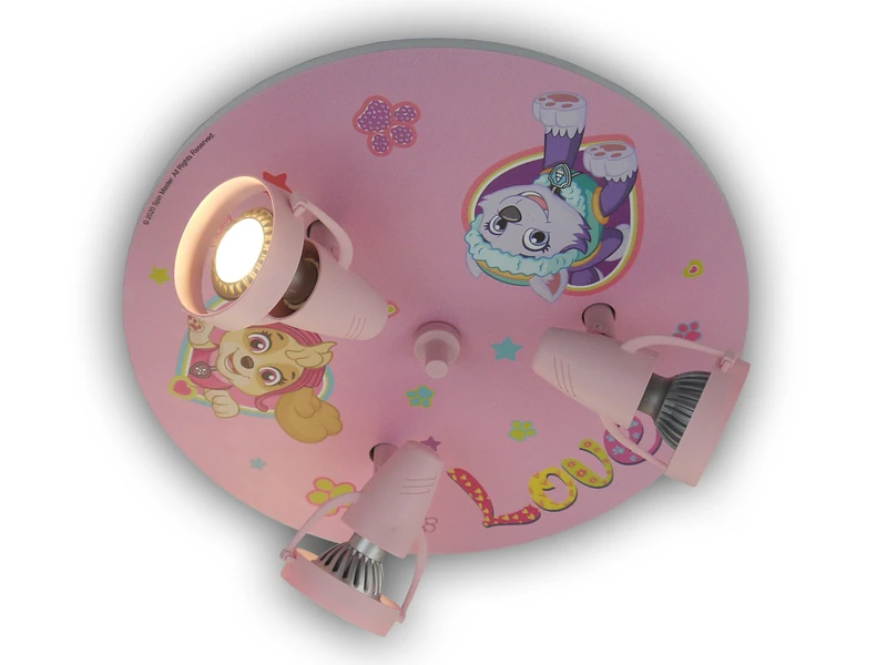 Niermann LED Kinderzimmer Deckenstrahler Ø35cm 3 Flammig, Schwenkbare Spots, Rosa 1 Niermann LED Kinderzimmer Deckenstrahler Ø35cm 3 Flammig, Schwenkbare Spots, Rosa