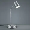 Trio Leuchten LED Schreibtischlampe NARCOS Silber Matt Dimmbar