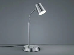 Trio Leuchten LED Schreibtischlampe NARCOS Silber Matt Dimmbar