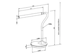 Reality Leuchten LED Schreibtischleuchte TORO Schwarz, Dimmbar & Lichtfarbe Einstellbar, 38cm -Heimbeleuchtung Angebote led schreibtischleuchte toro schwarz dimmbar licht 8