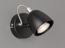 FHL Easy LED Spot Wandleuchte GEMMA Schwarz - Wandstrahler Industrial Style