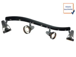 Niermann LED Strahlerleiste 4flammig Spots Schwenkbar, Deckenstrahler FUSSBALL -Heimbeleuchtung Angebote led strahlerleiste 4flammig spots schwenkbar decke 7