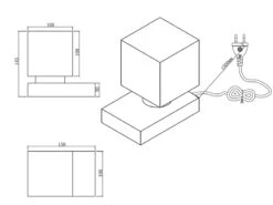 MeineWunschleuchte LED Tischleuchte Glasschirm Weiß Sockel Silber - Touch Dimmbar, Höhe 14cm -Heimbeleuchtung Angebote led tischleuchte glasschirm weiss sockel silber to 4
