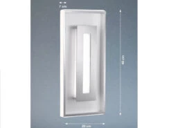 Fischer & Honsel LED Wandleuchte BUG Mit Schalter Dimmbar - Silber / Chrom 40x20cm -Heimbeleuchtung Angebote led wandleuchte bug mit schalter dimmbar silber ch 2