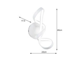 Reality Leuchten LED Wandleuchte PERUGIA Metall Weiß Matt 3 Stufen Dimmer - Höhe 40cm 10 Reality Leuchten LED Wandleuchte PERUGIA Metall Weiß Matt 3 Stufen Dimmer - Höhe 40cm -Heimbeleuchtung Angebote led wandleuchte perugia metall weiss matt 3 stufen 3