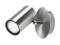 MeineWunschleuchte LED Wandstrahler FAINA Einflammig In Silber Matt - Spot Dreh-und Schwenkbar