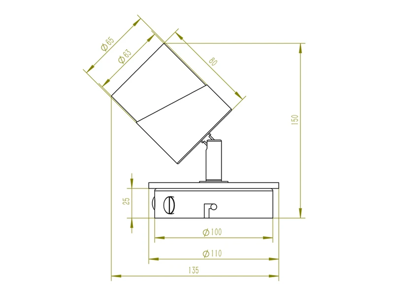 MeineWunschleuchte LED Wandstrahler Korpus Und Lampenschirm Naturholz & Metall Weiß, Höhe 13cm 8 MeineWunschleuchte LED Wandstrahler Korpus Und Lampenschirm Naturholz & Metall Weiß, Höhe 13cm – Bild 8