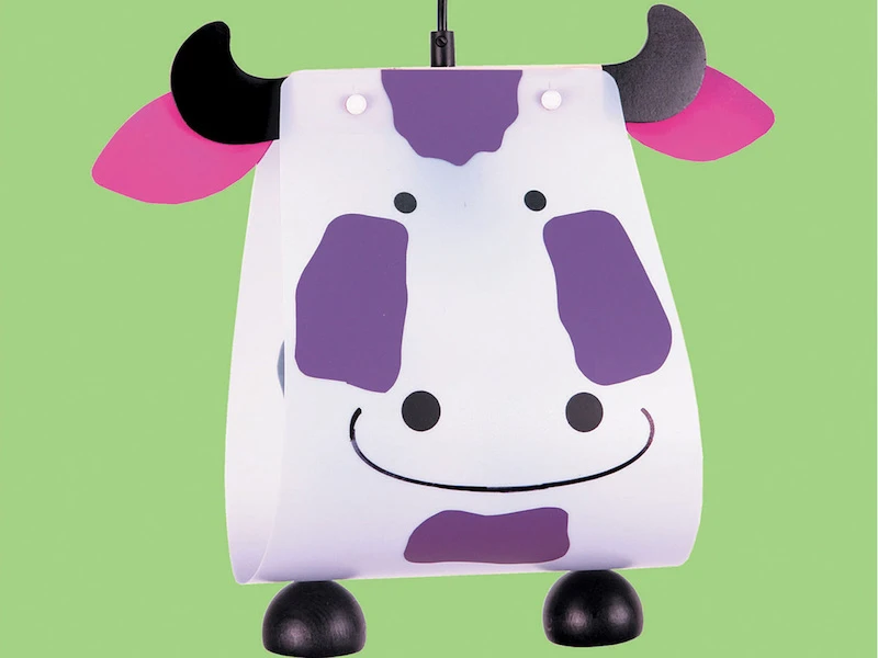Niermann Originelle Kinderzimmerleuchte Tierisch Leuchtende Hängelampe KUH 3 Niermann Originelle Kinderzimmerleuchte Tierisch Leuchtende Hängelampe KUH – Bild 3