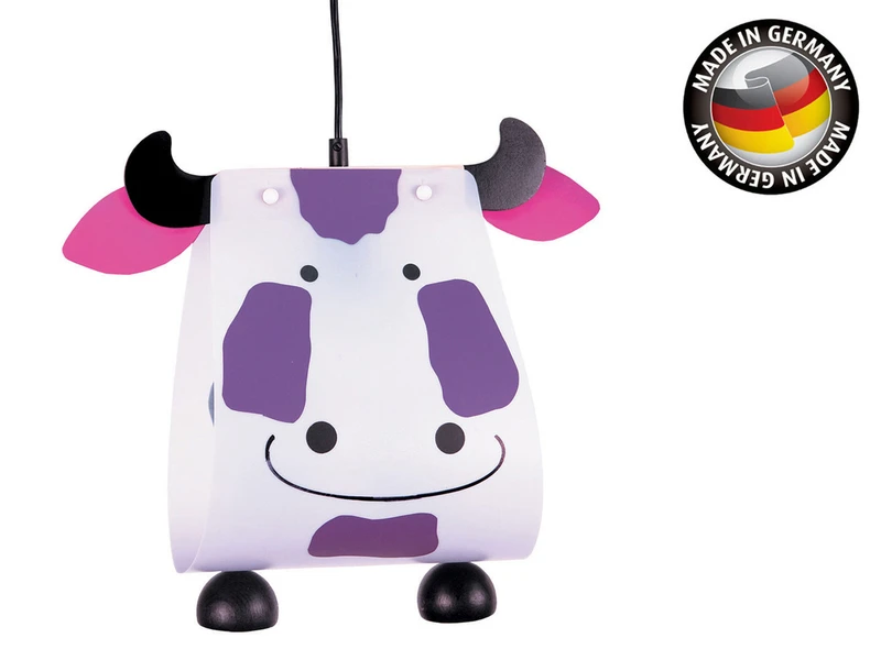 Niermann Originelle LED Kinderzimmerleuchte Tierisch Leuchtende Hängelampe KUH 2 Niermann Originelle LED Kinderzimmerleuchte Tierisch Leuchtende Hängelampe KUH – Bild 2