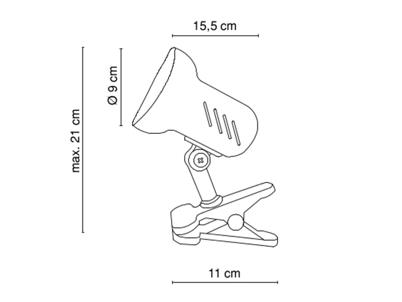 Globo Praktische Klemmleuchte / Klammerleuchte BASIC In Silber, Schwenkbar 2 Globo Praktische Klemmleuchte / Klammerleuchte BASIC In Silber, Schwenkbar – Bild 2