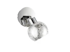 Wofi Raffinierte LED Wandleuchte Silber, Spot Drehbar, Wandstrahler Modern