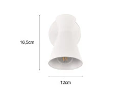 MeineWunschleuchte Retro LED Wandstrahler Mit Stecker Und Schalter Aus Metall Weiß, Höhe 16cm 11 MeineWunschleuchte Retro LED Wandstrahler Mit Stecker Und Schalter Aus Metall Weiß, Höhe 16cm -Heimbeleuchtung Angebote retro led wandstrahler mit stecker und schalter au 3