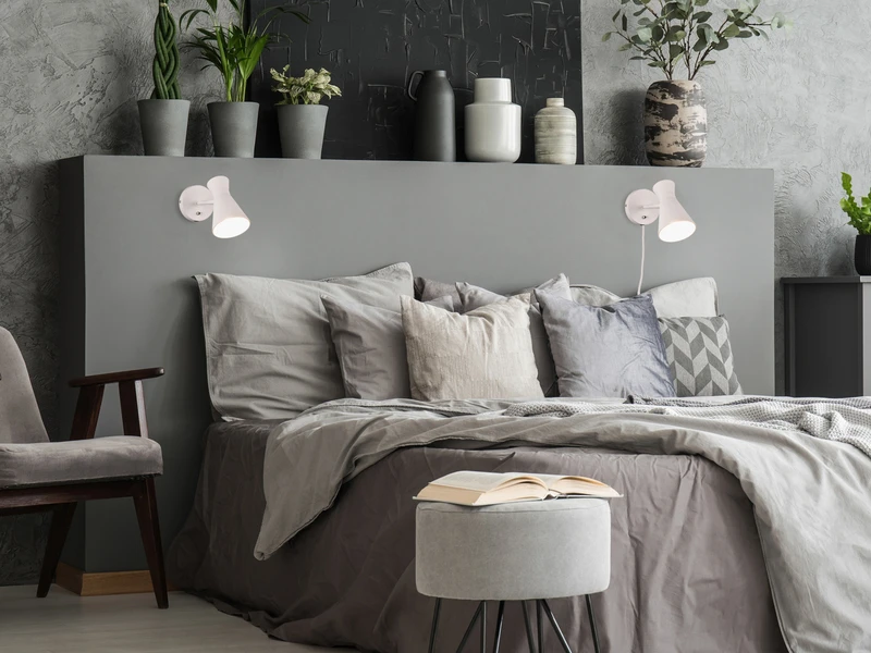 MeineWunschleuchte Retro LED Wandstrahler Mit Stecker Und Schalter Aus Metall Weiß, Höhe 16cm 5 MeineWunschleuchte Retro LED Wandstrahler Mit Stecker Und Schalter Aus Metall Weiß, Höhe 16cm – Bild 5