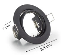 Trio Leuchten Runder Deckeneinbaustrahler JURA Ø 8,3cm Schwenkbar In Schwarz Matt GU10 -Heimbeleuchtung Angebote runder deckeneinbaustrahler jura 83cm schwenkbar i 10