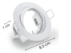 Trio Leuchten Runder Deckeneinbaustrahler JURA Ø 8,3cm Schwenkbar In Weiß Matt GU10 -Heimbeleuchtung Angebote runder deckeneinbaustrahler jura 83cm schwenkbar i 2