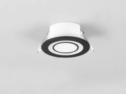 Trio Leuchten Runder LED Deckeneinbaustrahler 2er Set In Schwarz Matt Ø 8,2cm -Heimbeleuchtung Angebote runder led deckeneinbaustrahler 2er set in schwarz 6