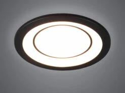 Trio Leuchten Runder LED Deckeneinbaustrahler CORE In Schwarz Matt Ø 14,8cm -Heimbeleuchtung Angebote runder led deckeneinbaustrahler core in schwarz ma 2