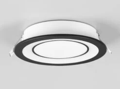 Trio Leuchten Runder LED Deckeneinbaustrahler CORE In Schwarz Matt Ø 14,8cm -Heimbeleuchtung Angebote runder led deckeneinbaustrahler core in schwarz ma 6