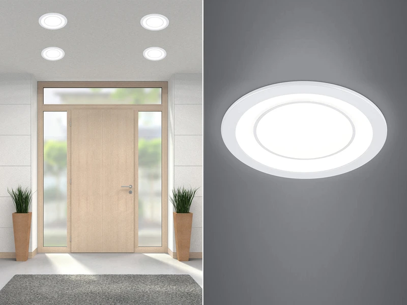 Trio Leuchten Runder LED Deckeneinbaustrahler CORE In Weiß Matt Ø 14,8cm 1 Trio Leuchten Runder LED Deckeneinbaustrahler CORE In Weiß Matt Ø 14,8cm