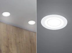 Trio Leuchten Runder LED Deckeneinbaustrahler CORE In Weiß Matt Ø 8,2cm