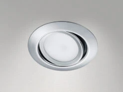 Trio Leuchten Runder LED Einbaustrahler RILA Schwenkbar Chrom Glänzend 5 Watt