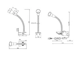Trio Leuchten Schlauch-Klemmlampe, E14, Höhe 45cm, Flexibel, Multicolor -Heimbeleuchtung Angebote schlauch klemmlampe e14 hoehe 45cm flexibel multic 2