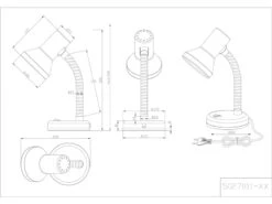 Trio Leuchten Schreibtischleuchte PRONTO Flexibel Höhe Max. 30cm, Multicolor -Heimbeleuchtung Angebote schreibtischleuchte pronto flexibel hoehe max 30cm 8