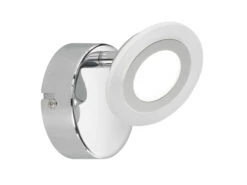 Wofi Schwenkbare LED Wandleuchte GEMMA, Chrom, Fernbedienung, Farbwechsel