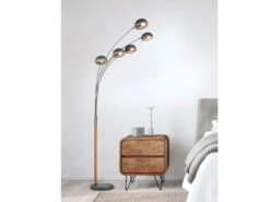 Reality Leuchten Stehleuchte DITO Mehrflammig 5 Arme Metall Schwarz, Höhe 210cm -Heimbeleuchtung Angebote stehleuchte dito mehrflammig 5 arme metall schwarz 8