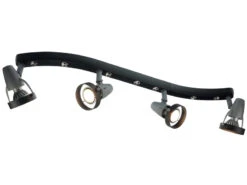 Niermann Strahlerleiste 4flammig Spots Schwenkbar, Deckenstrahler FUSSBALL