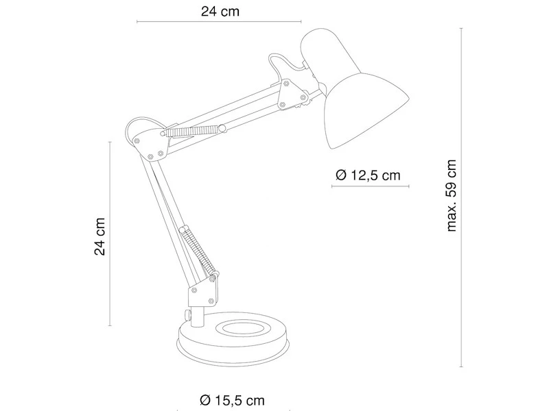 Globo 2er Set Schreibtischlampen FAMOUS, Metall Rot, Beweglich, E27 Fassung 2 Globo 2er Set Schreibtischlampen FAMOUS, Metall Rot, Beweglich, E27 Fassung – Bild 2