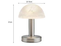 Trio Leuchten Tischleuchte FYNN II Silber Mit Glasschirm Weiß - Touchfunktion, Höhe 21cm 9 Trio Leuchten Tischleuchte FYNN II Silber Mit Glasschirm Weiß - Touchfunktion, Höhe 21cm -Heimbeleuchtung Angebote tischleuchte fynn ii silber mit glasschirm weiss t 3