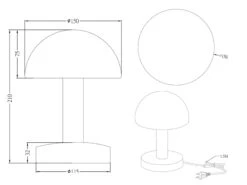 Trio Leuchten Tischleuchte FYNN II Silber Mit Glasschirm Weiß - Touchfunktion, Höhe 21cm 10 Trio Leuchten Tischleuchte FYNN II Silber Mit Glasschirm Weiß - Touchfunktion, Höhe 21cm -Heimbeleuchtung Angebote tischleuchte fynn ii silber mit glasschirm weiss t 4