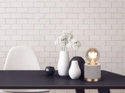 Reality Leuchten Tischleuchte JUDY Samt Grau/Messing Retro Style - Ø 11cm, Höhe 11cm -Heimbeleuchtung Angebote tischleuchte judy samt grau messing retro style 11 6