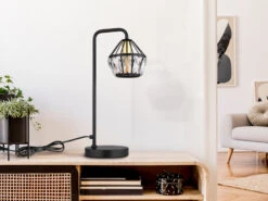 Globo Tischleuchte LOIS Mit Glaskristallen Metall Schwarz Gold, Höhe 43cm 18 Globo Tischleuchte LOIS Mit Glaskristallen Metall Schwarz Gold, Höhe 43cm -Heimbeleuchtung Angebote tischleuchte lois mit glaskristallen metall schwar 5