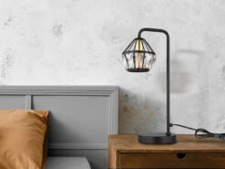 Globo Tischleuchte LOIS Mit Glaskristallen Metall Schwarz Gold, Höhe 43cm 19 Globo Tischleuchte LOIS Mit Glaskristallen Metall Schwarz Gold, Höhe 43cm -Heimbeleuchtung Angebote tischleuchte lois mit glaskristallen metall schwar 6