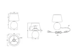 Reality Leuchten Tischleuchte LUXOR Keramik Holzoptik Mit Stoffschirm Beige, Höhe 35cm -Heimbeleuchtung Angebote tischleuchte luxor keramik holzoptik mit stoffschi 6