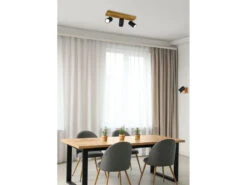 Trio Leuchten Wand- & Deckenstrahler MARLEY Schwarz Mit Holz 1-flammig Spot Schwenkbar -Heimbeleuchtung Angebote wand deckenstrahler marley schwarz mit holz 1 flam 4