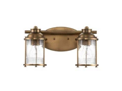 KICHLER Wandleuchte ASHLAND BAY In Messing Für Badezimmer & Wohnraum, Breite 36cm -Heimbeleuchtung Angebote wandleuchte ashland bay in messing fuer badezimmer 14