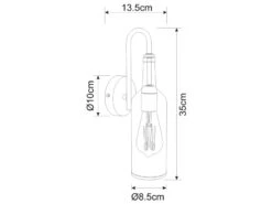 Globo Wandleuchte LEVITO Flaschenlampe 1-flammig, Grün -Heimbeleuchtung Angebote wandleuchte levito flaschenlampe 1 flammig gruen 3