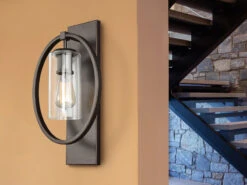 FEISS Wandleuchte MARLENA Aus Massivem Stahl In Bronze Mit Glas, Höhe 45,7cm -Heimbeleuchtung Angebote wandleuchte marlena aus massivem stahl in bronze m 3