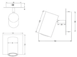 Trio Leuchten Wandleuchte MARLEY Aus Nickel Mattem Metall Mit Schwenkbarem Spot, GU10-Sockel -Heimbeleuchtung Angebote wandleuchte marley aus nickel mattem metall mit sc 4