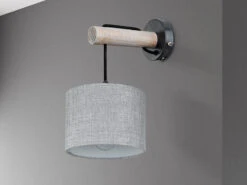 Globo Wandleuchte ROGERS Mit Holz Und Hängendem Stoffschirm Ø18cm 11 Globo Wandleuchte ROGERS Mit Holz Und Hängendem Stoffschirm Ø18cm -Heimbeleuchtung Angebote wandleuchte rogers mit holz und haengendem stoffsc 3