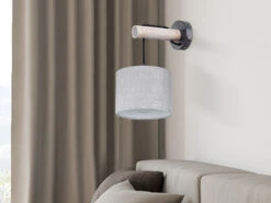 Globo Wandleuchte ROGERS Mit Holz Und Hängendem Stoffschirm Ø18cm 12 Globo Wandleuchte ROGERS Mit Holz Und Hängendem Stoffschirm Ø18cm -Heimbeleuchtung Angebote wandleuchte rogers mit holz und haengendem stoffsc 4