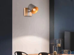 Trio Leuchten Wandstrahler BELL 1 Flammig Silber Antik & Gold Mit Holz Im Industrial Style 12 Trio Leuchten Wandstrahler BELL 1 Flammig Silber Antik & Gold Mit Holz Im Industrial Style -Heimbeleuchtung Angebote wandstrahler bell 1 flammig silber antik gold mit 1 4