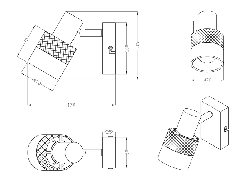 Trio Leuchten Wandstrahler NANDINI Mit Holzelement & Draht-Stoff Lampenschirm, H: 13,5cm 7 Trio Leuchten Wandstrahler NANDINI Mit Holzelement & Draht-Stoff Lampenschirm, H: 13,5cm – Bild 7