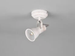 Trio Leuchten Wandstrahler STEAM 1 Flammig Mit Verstellbarem Metallschirm In Weiß, Ø 8cm -Heimbeleuchtung Angebote wandstrahler steam 1 flammig mit verstellbarem met 5